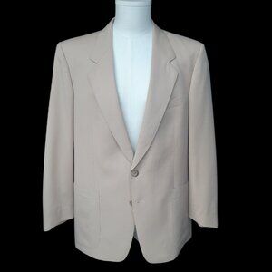 Vintage Warren K Cook Parktown SZ 42 Wool Men's Beige Sport Jacket From Scotts